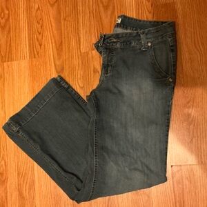 LEI Women's Blue Flare Jeans